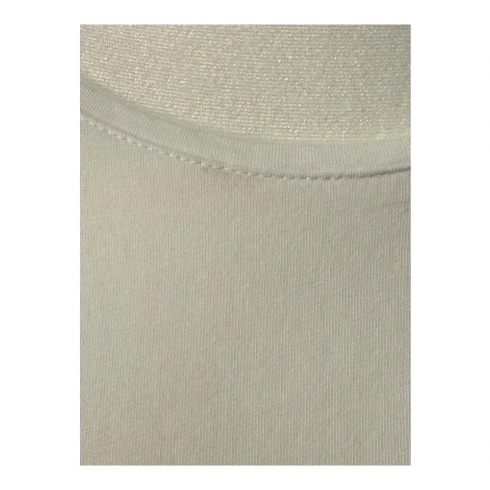 Madewell White‎ Puff-Sleeve Drop-Shoulder Knit Top Size Medium NWT